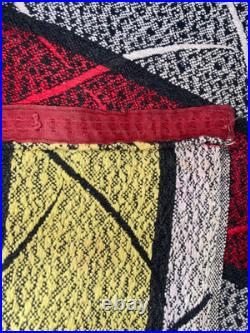 Original RARE Pair 1950s 1960s Geometric Curtains #MCM Mid Century Modern Atomic