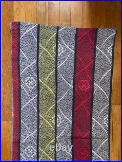 Original RARE Pair 1950s 1960s Geometric Curtains #MCM Mid Century Modern Atomic