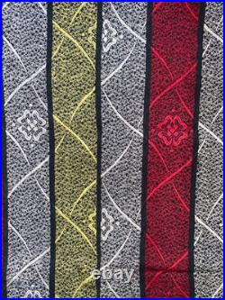 Original RARE Pair 1950s 1960s Geometric Curtains #MCM Mid Century Modern Atomic