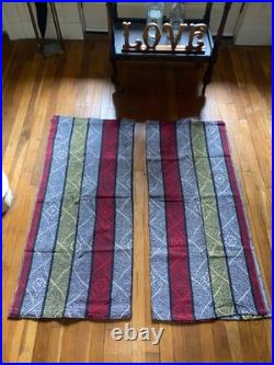 Original RARE Pair 1950s 1960s Geometric Curtains #MCM Mid Century Modern Atomic Original RARE Pair 1950s 1960s Geometric Curtains #MCM Mid Century Modern Atomic