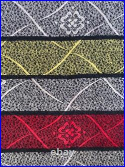 Original RARE Pair 1950s 1960s Geometric Curtains #MCM Mid Century Modern Atomic