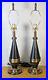 PAIR_of_vintage_MID_CENTURY_MODERN_brushed_brass_conical_table_lamps_3_way_01_tj