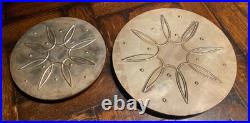 Pair TOWLE Sterling Silver TRIVETS Space Atomic Age Mid Century Modern decor