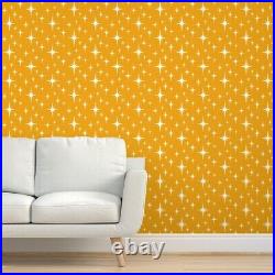 Peel-and-Stick Removable Wallpaper Mid Century Modern Atomic Yellow