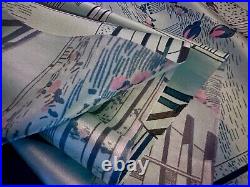 RARE! Mid Century ATOMIC Ranch Eichler EAMES Barkcloth Era Rayon Vintage Fabric