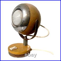 RARE Vintage 1960s Eyeball Space Age Atomic Lamp Mustard Yellow RARE Vintage 1960s Eyeball Space Age Atomic Lamp Mustard Yellow