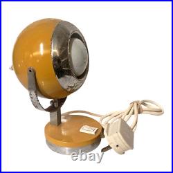 RARE Vintage 1960s Eyeball Space Age Atomic Lamp Mustard Yellow RARE Vintage 1960s Eyeball Space Age Atomic Lamp Mustard Yellow