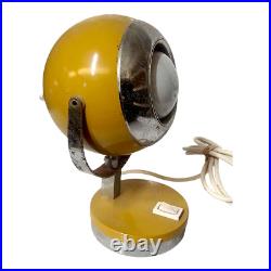RARE Vintage 1960s Eyeball Space Age Atomic Lamp Mustard Yellow RARE Vintage 1960s Eyeball Space Age Atomic Lamp Mustard Yellow