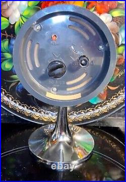 Rare mid-century Rhythm atomic space age clock & alarm clock blue face Rare mid-century Rhythm atomic space age clock & alarm clock blue face