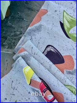 Retro Boomerang 1950 Amoeba GALAXIES Mid Century Atomic Barkcloth Vintage Fabric Retro Boomerang 1950 Amoeba GALAXIES Mid Century Atomic Barkcloth Vintage Fabric