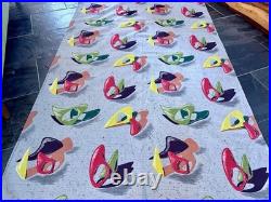 Retro Boomerang 1950 Amoeba GALAXIES Mid Century Atomic Barkcloth Vintage Fabric Retro Boomerang 1950 Amoeba GALAXIES Mid Century Atomic Barkcloth Vintage Fabric