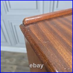 Retro Vintage Mid Century Modern Chest Of 2 Drawers Teak Veneer Atomic Legs