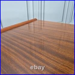 Retro Vintage Mid Century Modern Chest Of 2 Drawers Teak Veneer Atomic Legs
