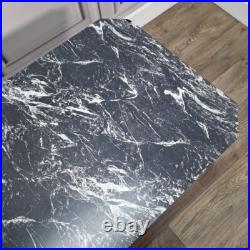 Retro Vintage Mid-Century Modern Marble Effect Side Coffee Table Atomic