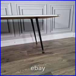 Retro Vintage Mid-Century Modern Marble Effect Side Coffee Table Atomic Retro Vintage Mid-Century Modern Marble Effect Side Coffee Table Atomic
