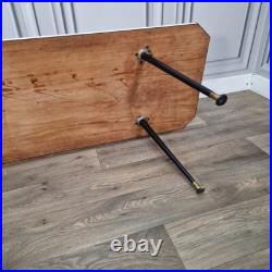 Retro Vintage Mid-Century Modern Marble Effect Side Coffee Table Atomic