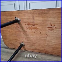 Retro Vintage Mid-Century Modern Marble Effect Side Coffee Table Atomic