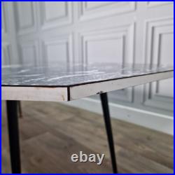 Retro Vintage Mid-Century Modern Marble Effect Side Coffee Table Atomic Retro Vintage Mid-Century Modern Marble Effect Side Coffee Table Atomic