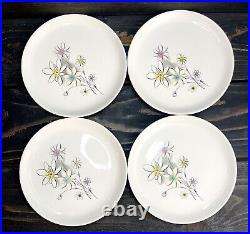Royal China Twinkle Pattern Dinnerware Set 24 Pieces Mid-Century Atomic Daisies