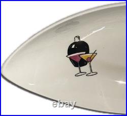 Royal Winton Grimwades Martini Motif Serving Dish Atomic Mid-Century Modern Rare