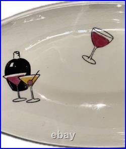 Royal Winton Grimwades Martini Motif Serving Dish Atomic Mid-Century Modern Rare