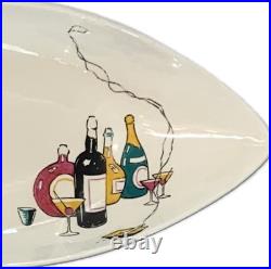 Royal Winton Grimwades Martini Motif Serving Dish Atomic Mid-Century Modern Rare