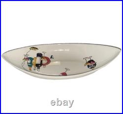 Royal Winton Grimwades Martini Motif Serving Dish Atomic Mid-Century Modern Rare
