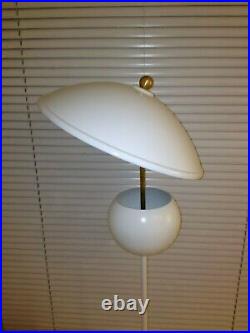 STILNOVO Mid Century ARTELUCE White TALL TABLE or FLOOR LAMP LIGHT Deco ATOMIC