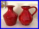 Set_of_2_Mid_Century_Rosenthal_Netter_Italy_Atomic_Red_Pottery_Vase_Estate_Find_01_rwxs