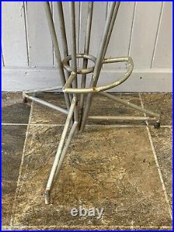 Set of 4 mid century vintage 1960's atomic Sputnik metal bar stools