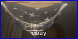 Set of 6 Mid Century Modern Atomic Starburst Champagne / Cocktail Glasses Set of 6 Mid Century Modern Atomic Starburst Champagne / Cocktail Glasses