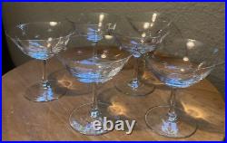 Set of 6 Mid Century Modern Atomic Starburst Champagne / Cocktail Glasses Set of 6 Mid Century Modern Atomic Starburst Champagne / Cocktail Glasses
