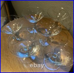 Set of 6 Mid Century Modern Atomic Starburst Champagne / Cocktail Glasses Set of 6 Mid Century Modern Atomic Starburst Champagne / Cocktail Glasses