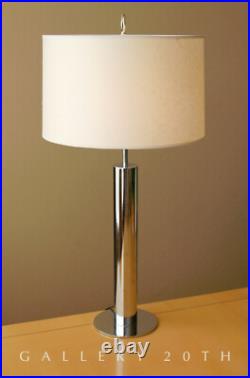 Sleek! MID Century Nessen Chrome Desk Lamp! Panton Atomic Age 60's 50's Vintage