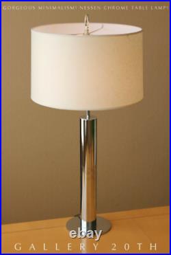 Sleek! MID Century Nessen Chrome Desk Lamp! Panton Atomic Age 60's 50's Vintage