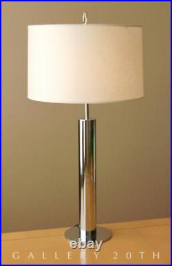 Sleek! MID Century Nessen Chrome Desk Lamp! Panton Atomic Age 60's 50's Vintage