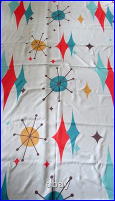 Society 6 Mid Century Atomic Starburst Curtain Panels Set 2 50 x 82