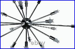 Sputnik Atomic Starburst Light Lamp Chandelier Chrome Mid Century Modern Eames