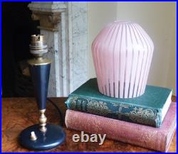 Table lamp base glass shade ITALY Atomic 1950s Vintage