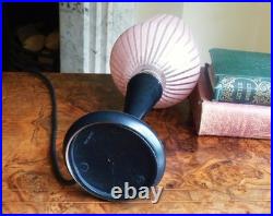 Table lamp base glass shade ITALY Atomic 1950s Vintage