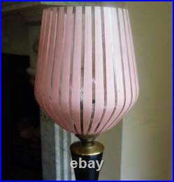 Table lamp base glass shade ITALY Atomic 1950s Vintage Table lamp base glass shade ITALY Atomic 1950s Vintage