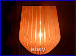 Table lamp base glass shade ITALY Atomic 1950s Vintage