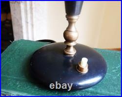 Table lamp base glass shade ITALY Atomic 1950s Vintage