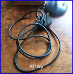 Table lamp base glass shade ITALY Atomic 1950s Vintage