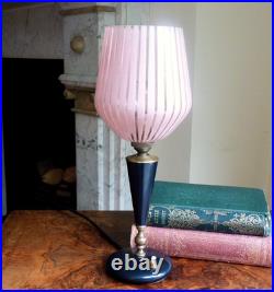 Table lamp base glass shade ITALY Atomic 1950s Vintage Table lamp base glass shade ITALY Atomic 1950s Vintage