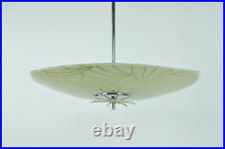 Triangle Glass Ceiling Lamp, Atomic Lighting, Mid Century Lighting