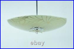 Triangle Glass Ceiling Lamp, Atomic Lighting, Mid Century Lighting