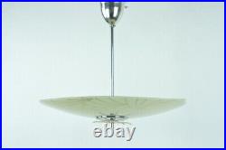 Triangle Glass Ceiling Lamp, Atomic Lighting, Mid Century Lighting