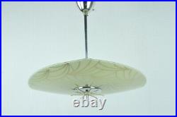 Triangle Glass Ceiling Lamp, Atomic Lighting, Mid Century Lighting