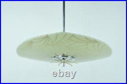 Triangle Glass Ceiling Lamp, Atomic Lighting, Mid Century Lighting